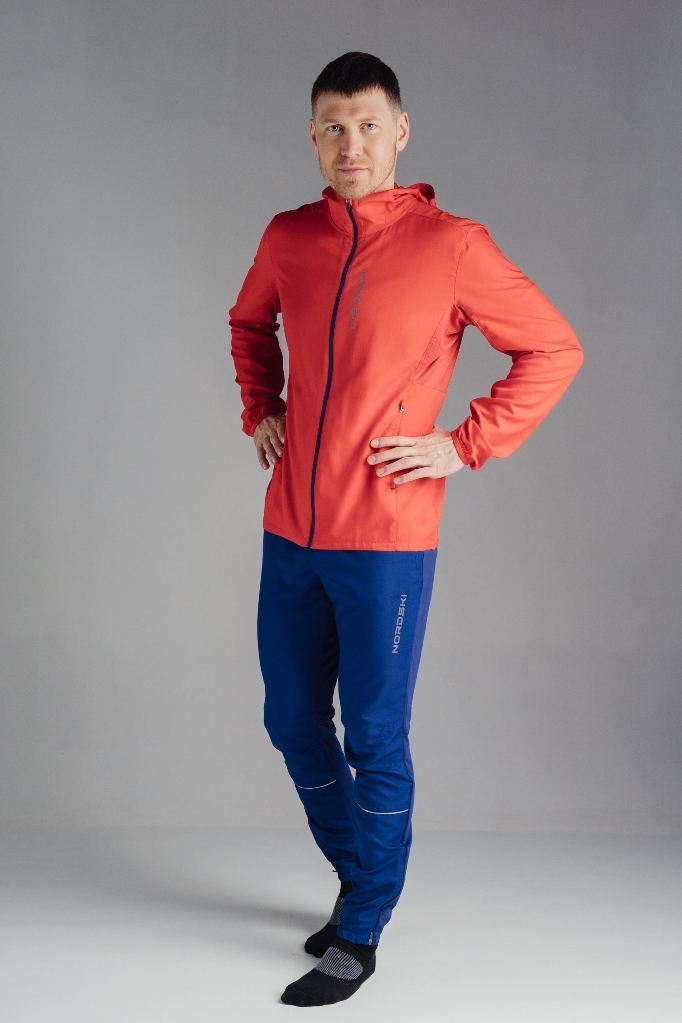Nordski Run костюм для бега мужской red-navy