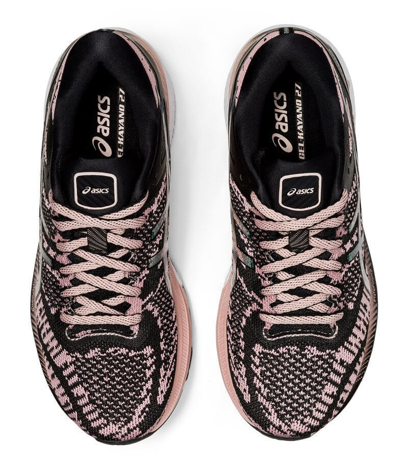 Asics Gel-Kayano 27 беговые кроссовки женские черные-розовые - 4