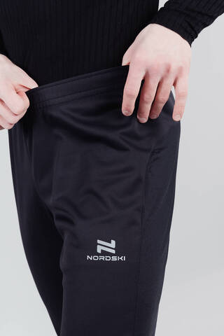 Nordski Pro тренировочные лыжные брюки мужские black