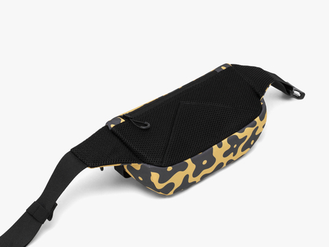 Повседневная сумка на пояс Enklepp Lamel Waist Bag black flowers-yellow