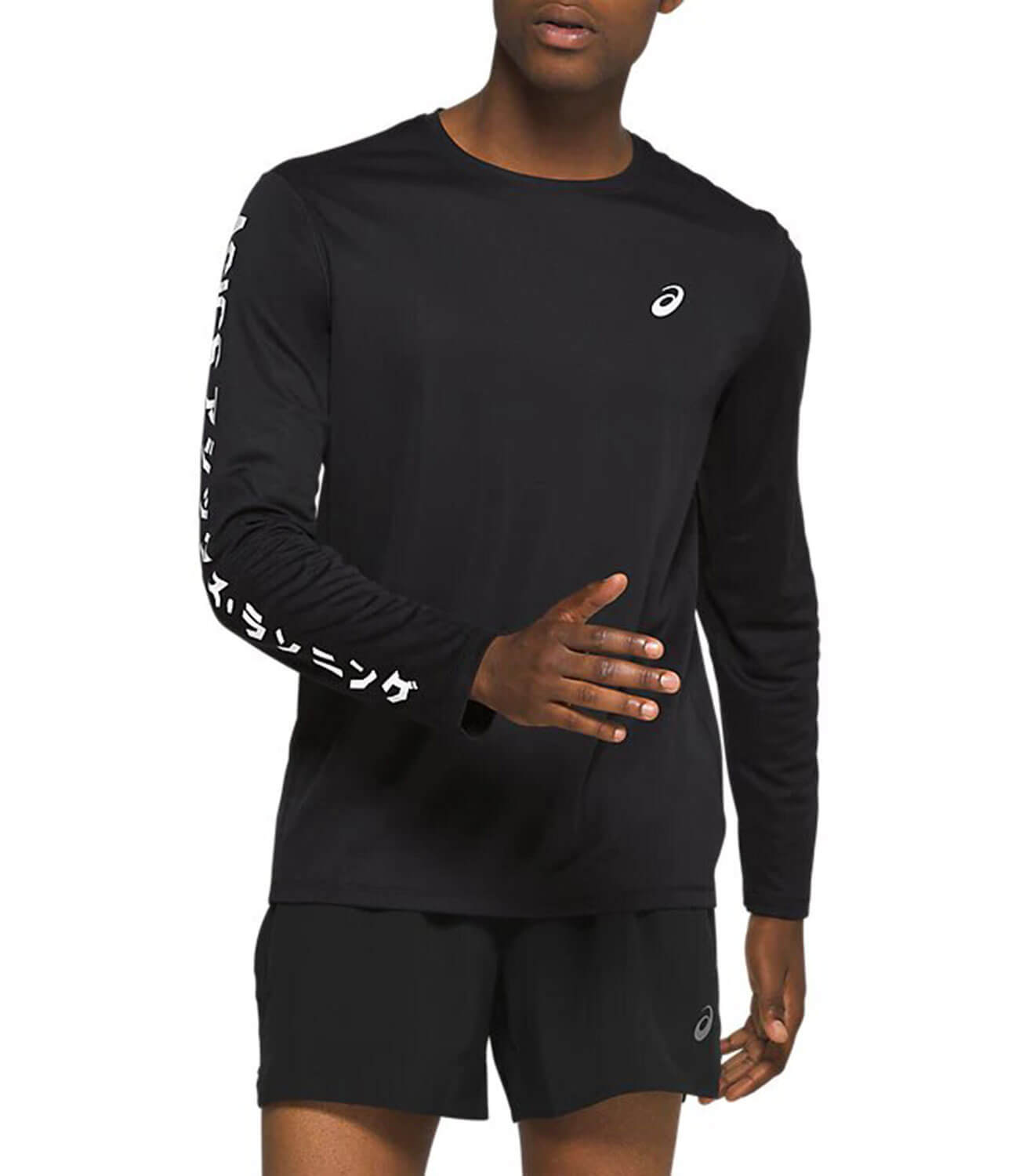 Asics Icon 1/2 Zip LS рубашка для бега мужская черная
