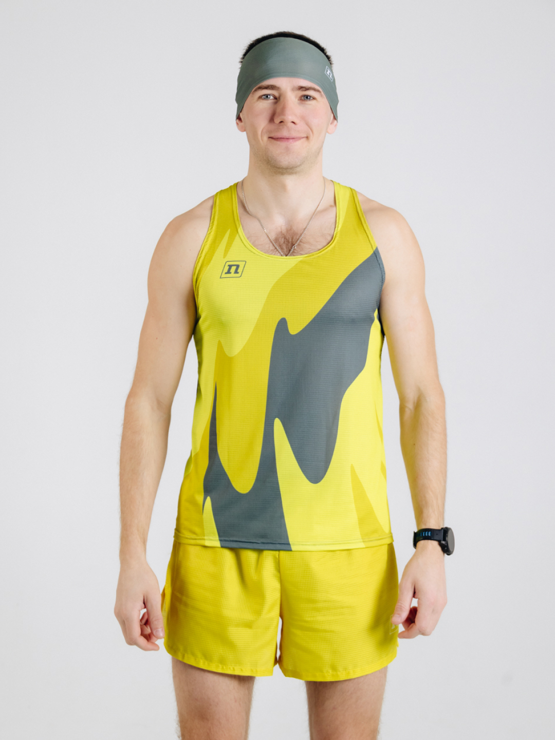 Комплект для тренировок Noname Free Running Waft 25 UX унисекс grey-yellow