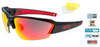Спортивные очки goggle HAWK race black/red - 1