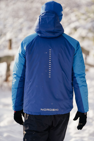 Nordski Premium Sport теплая лыжная куртка мужская blue