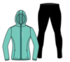 Nordski Run Premium костюм для бега женский Light Breeze-Black - 1