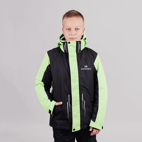 Nordski Jr Extreme горнолыжная куртка детская black-lime