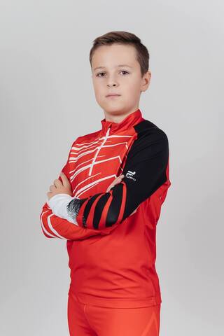 Детский и подростковый лыжный гоночный костюм Nordski Jr Pro red-black