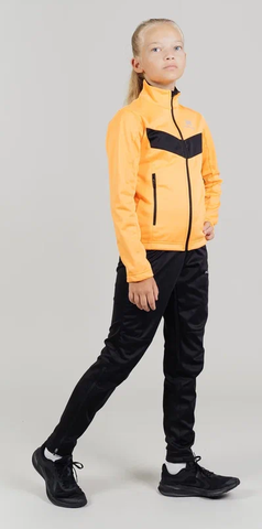 Детский утепленный разминочный костюм Nordski Jr Base orange