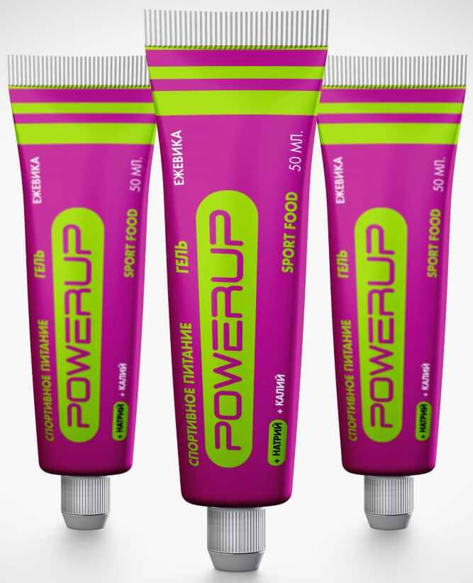 Энергетический гель PowerUp Classic 50 мл. ежевика