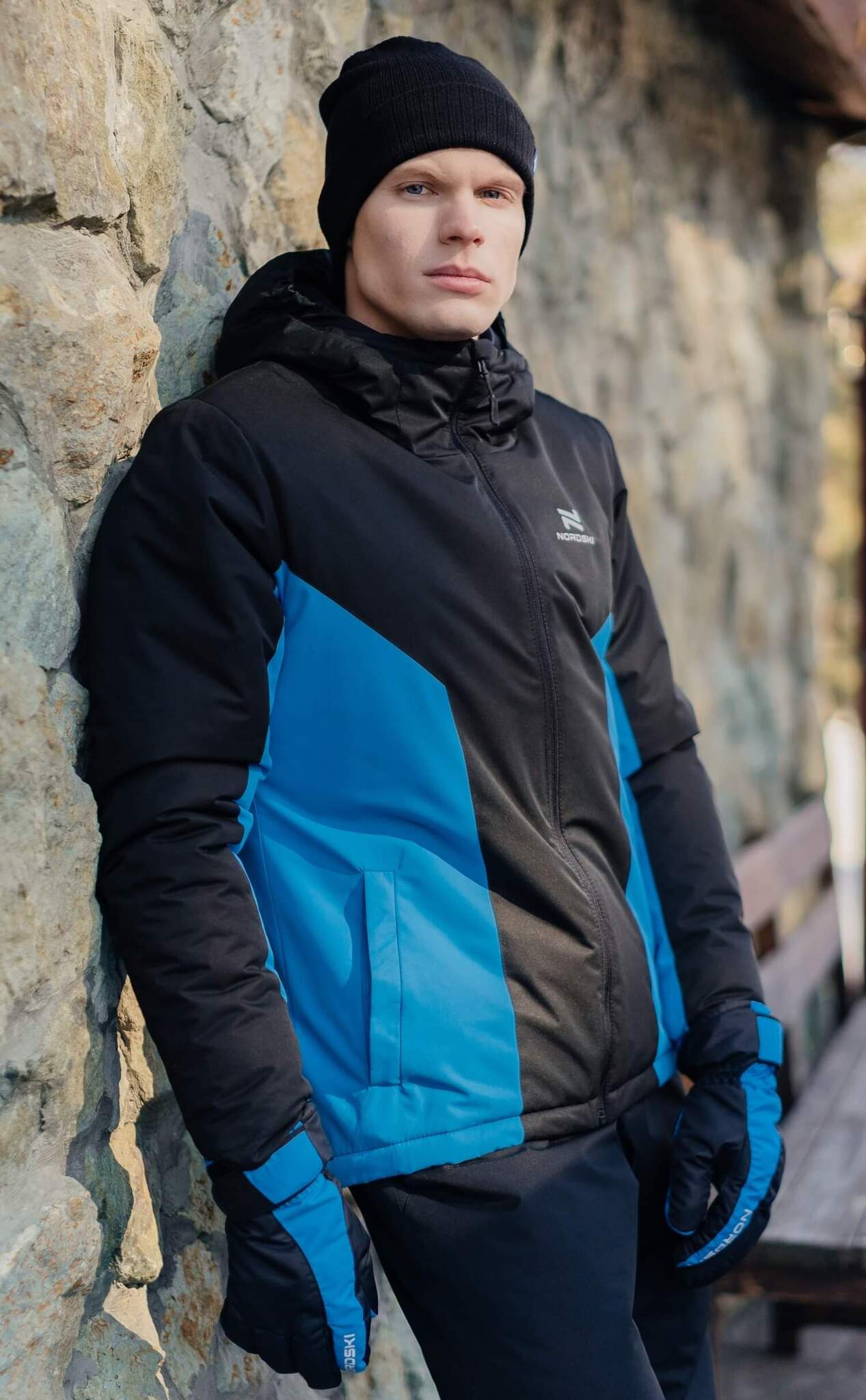 Мембранные перчатки Nordski Arctic Membrane black-blue - 4