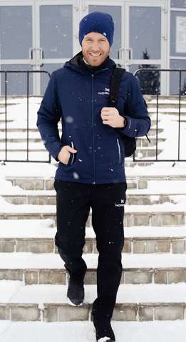 Nordski Urban утепленная куртка мужская синяя