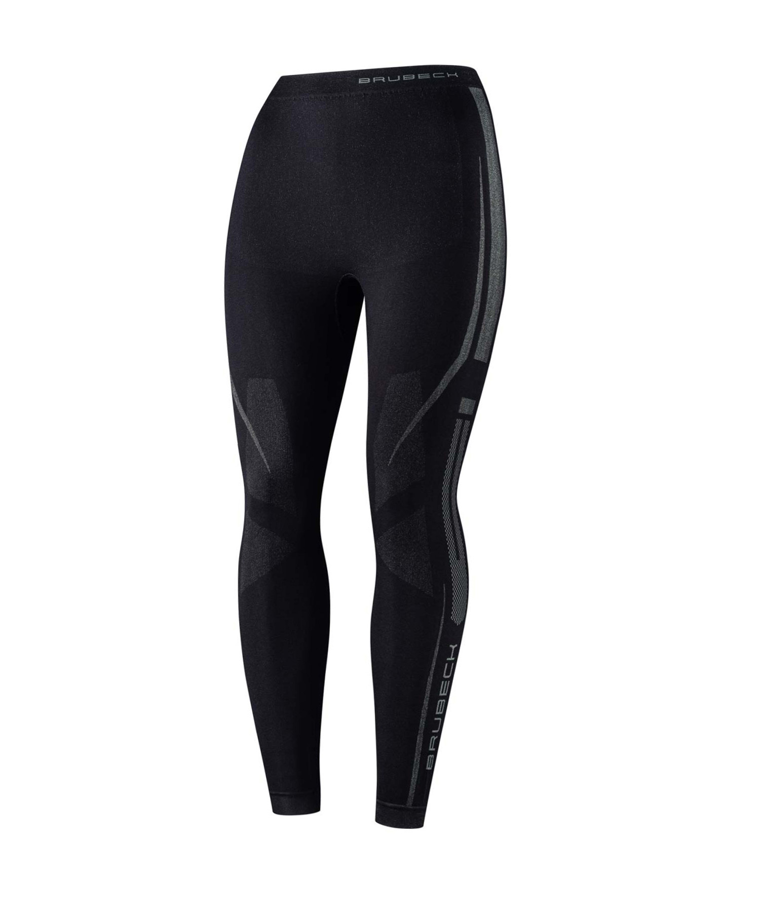Женские термолосины Brubeck Dry черные-графитовые - 3