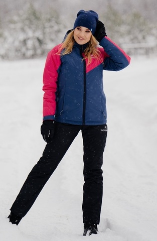 Теплый лыжный костюм женский Nordski Premium Sport denim-pink