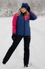 Теплый лыжный костюм женский Nordski Premium Sport denim-pink - 1