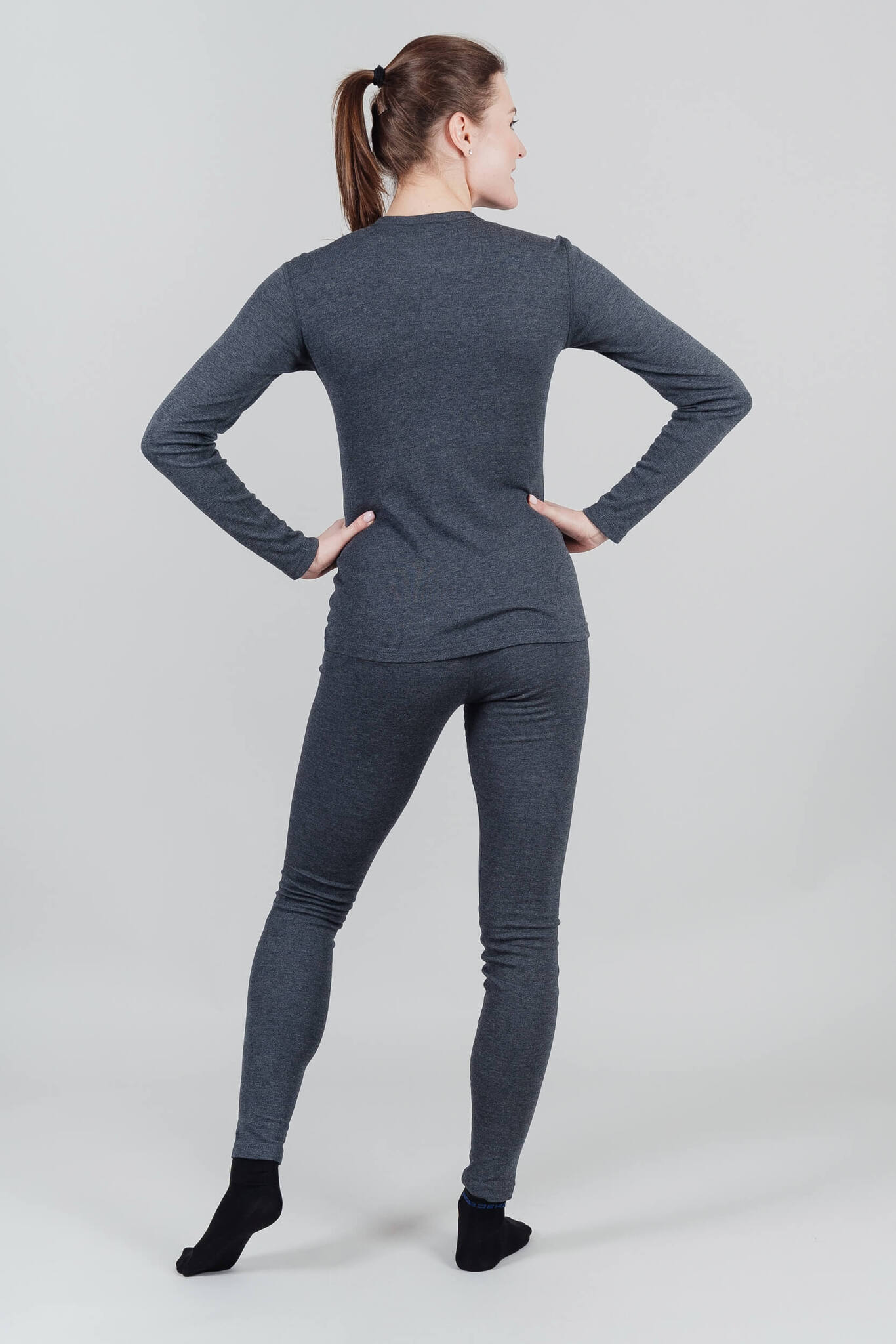 Женский комплект термобелья Nordski Soft grey melange - 2