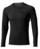 MIZUNO DRY LITE CORE L/S TEE мужская беговая рубашка черная - 1