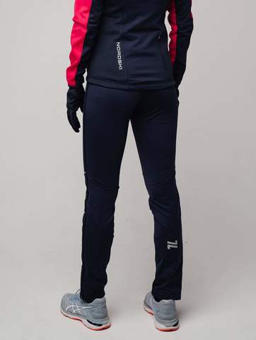 Nordski Premium разминочные лыжные брюки женские blueberry