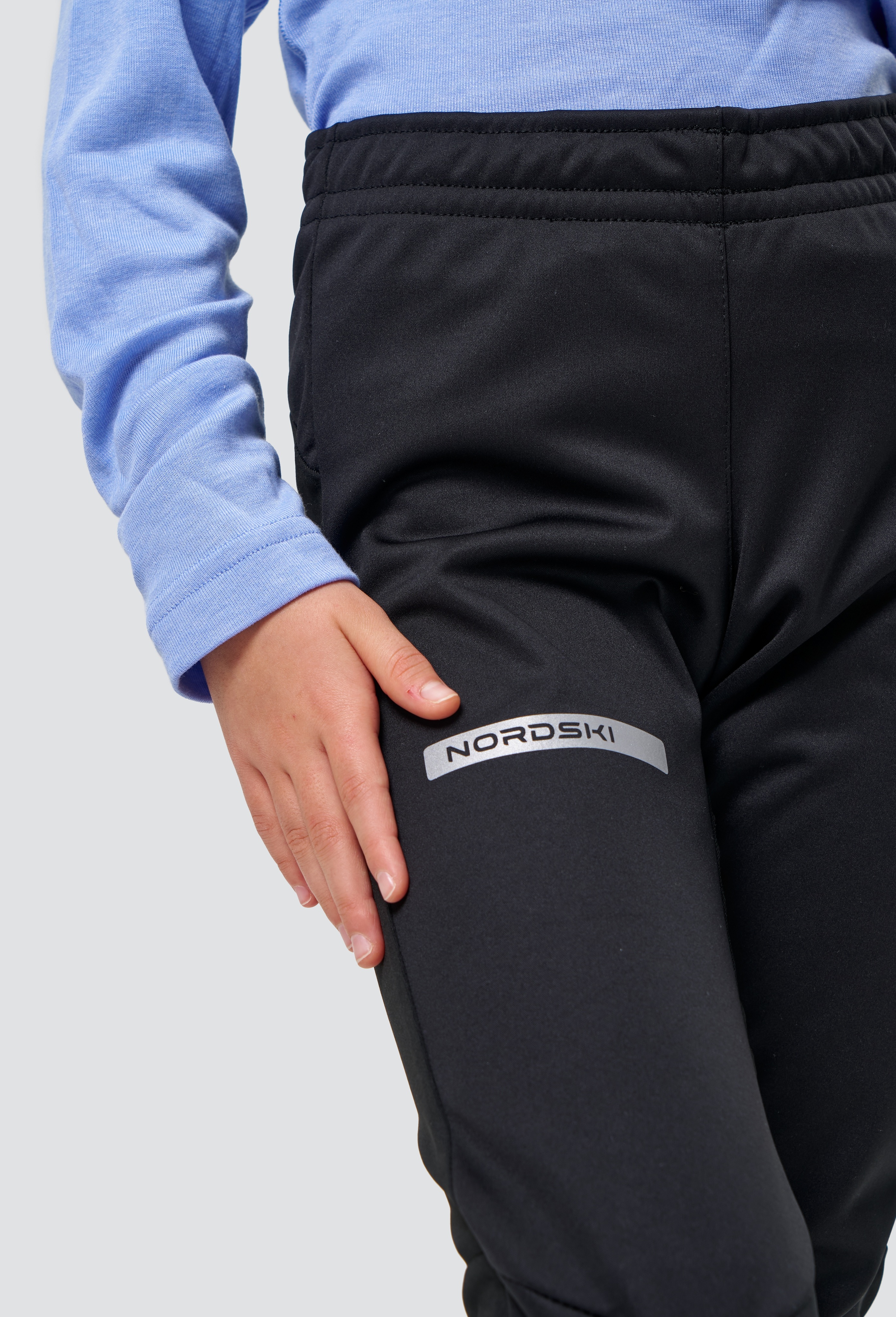 Детский лыжный разминочный костюм Nordski Jr Core orange-black - 17