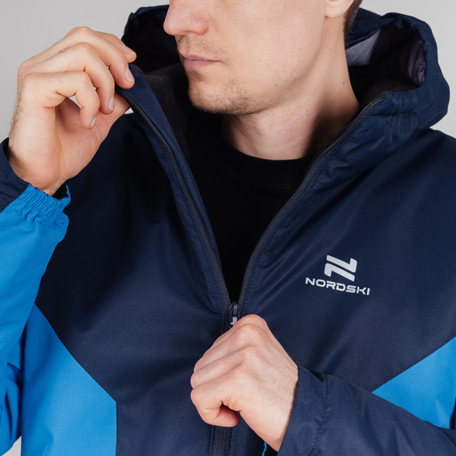 Теплая прогулочная куртка мужская Nordski Base iris-blue - 5