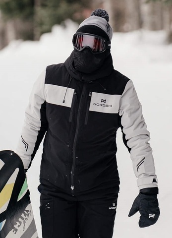 Мужская горнолыжная куртка Nordski Lavin black-grey