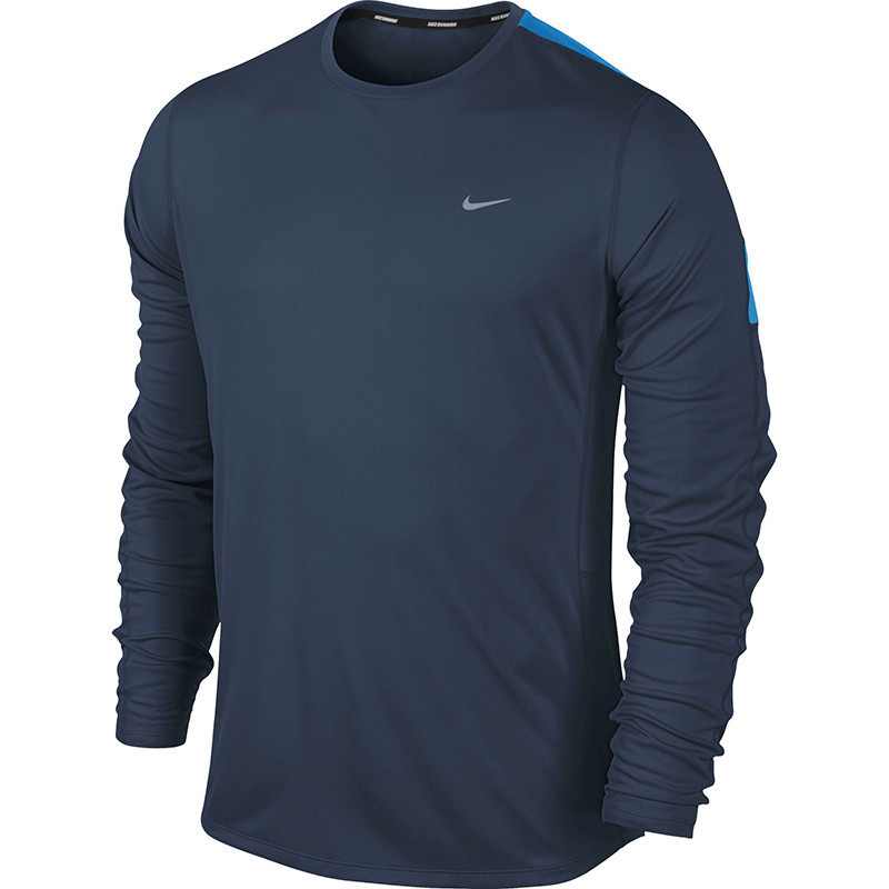 Футболка Nike Racer LS /Рубашка беговая тёмно-синяя