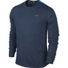 Футболка Nike Racer LS /Рубашка беговая тёмно-синяя - 1