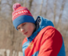 Теплая шапка Nordski Stripe RUS синяя - 3