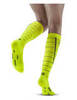 Женские компрессионные гольфы CEP Reflective желтые - 4