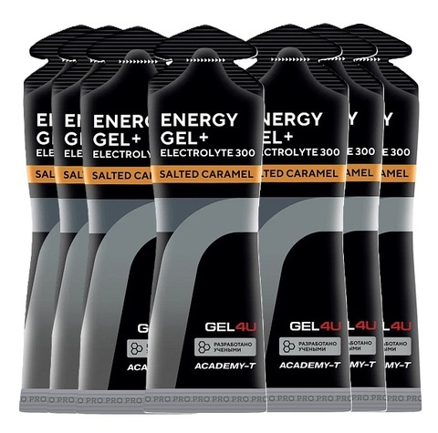 Набор энергетических гелей с электролитами GEL4U Energy GEL 60 г соленая карамель