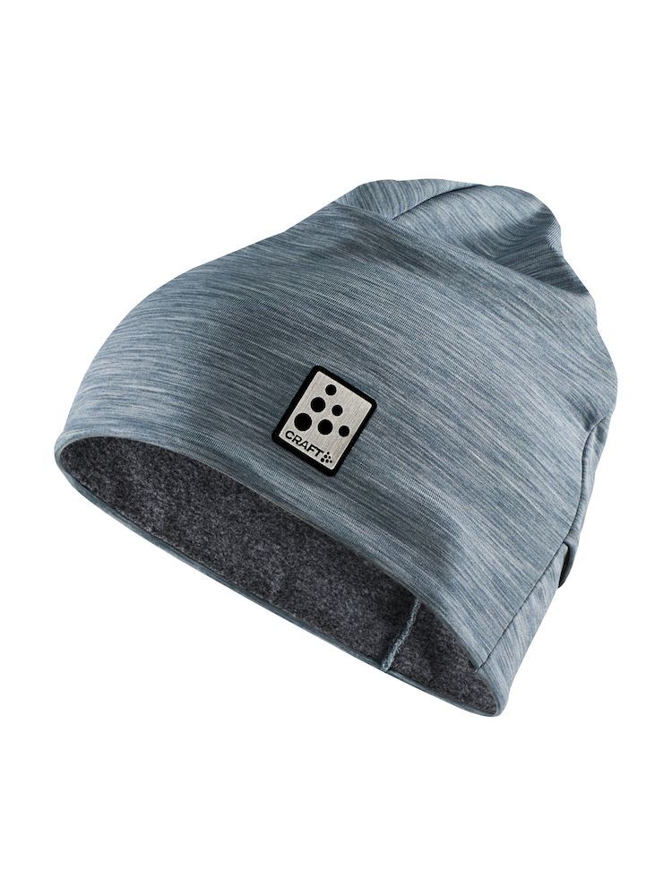 Шапка спортивная Craft Microfleece Ponytail зеленый меланж
