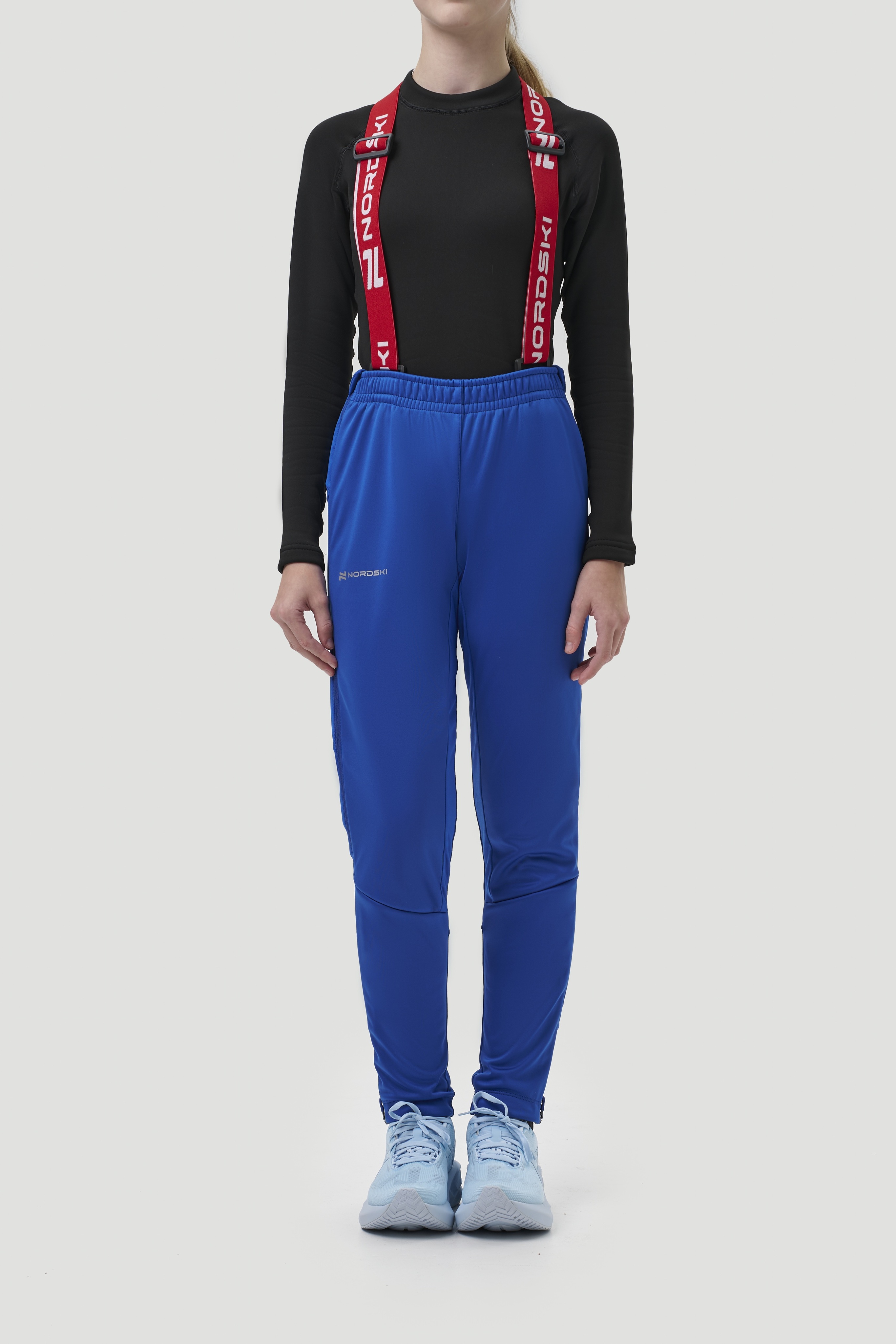 Детский тренировочный лыжный костюм Nordski Jr. Advance true blue-lime - 12