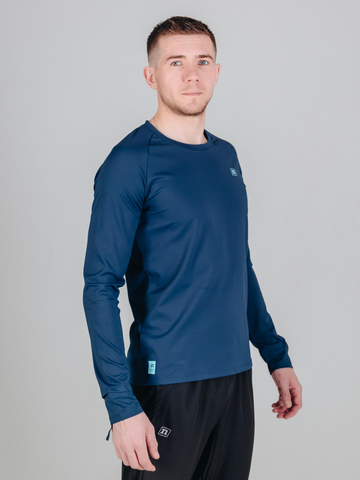 Мужской тренировочный лонгслив Noname Clima Long Shirt 26 dark blue
