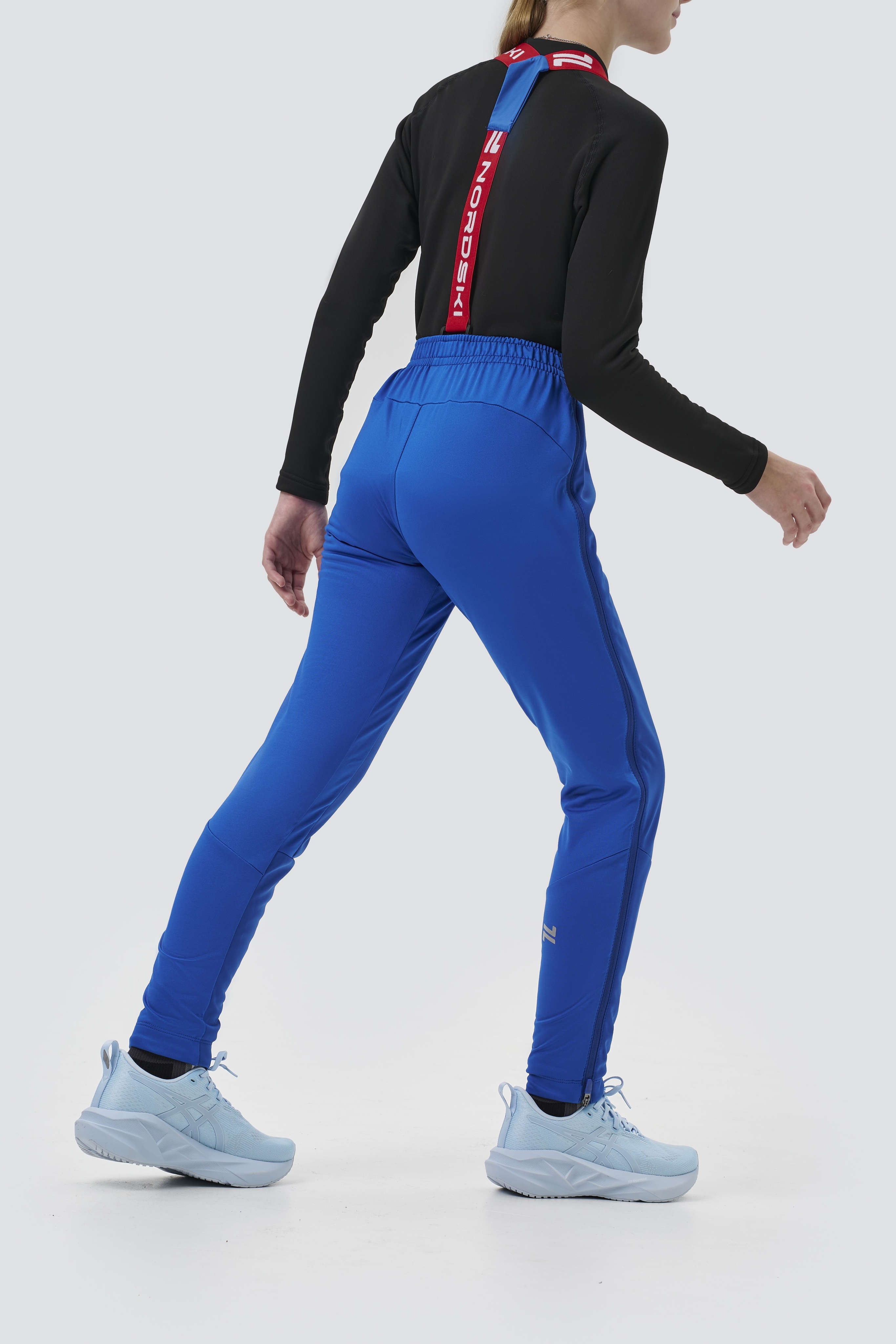 Детский тренировочный лыжный костюм Nordski Jr. Advance true blue-lime - 14