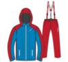 Nordski National утепленный лыжный костюм мужской Blue-Red - 8