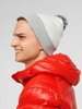 Лыжная шапка с шерстью Moax Club бело-серая - 6