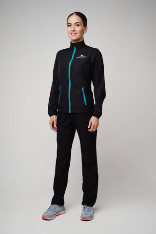 Nordski Motion костюм для бега женский Black-Light Blue