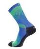Спортивные носки средней высоты Mico Extra Dry Outlast Run синие-зеленые - 2