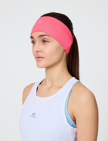 Повязка на голову беговая Nordski Run pink