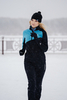 Лыжный костюм женский Nordski Premium black-blue - 1