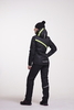 Nordski Premium женский прогулочный лыжный костюм black-lime - 2