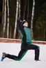 Мужской лыжный костюм с капюшоном Nordski Hybrid Warm black-alpine green - 6