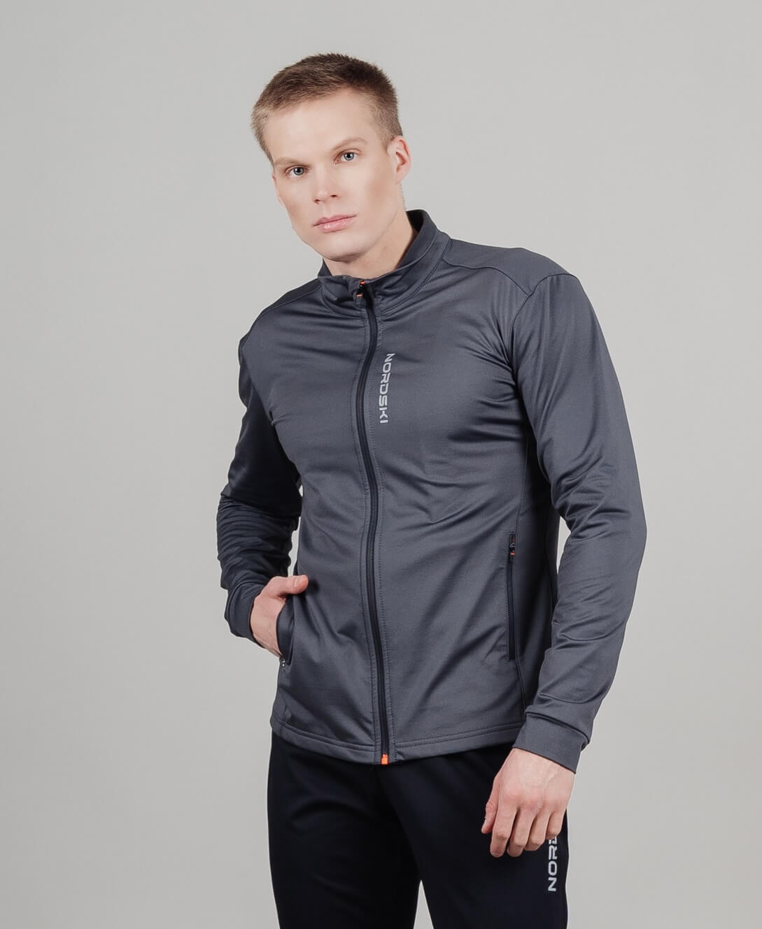 Мужская толстовка Nordski Layer графит