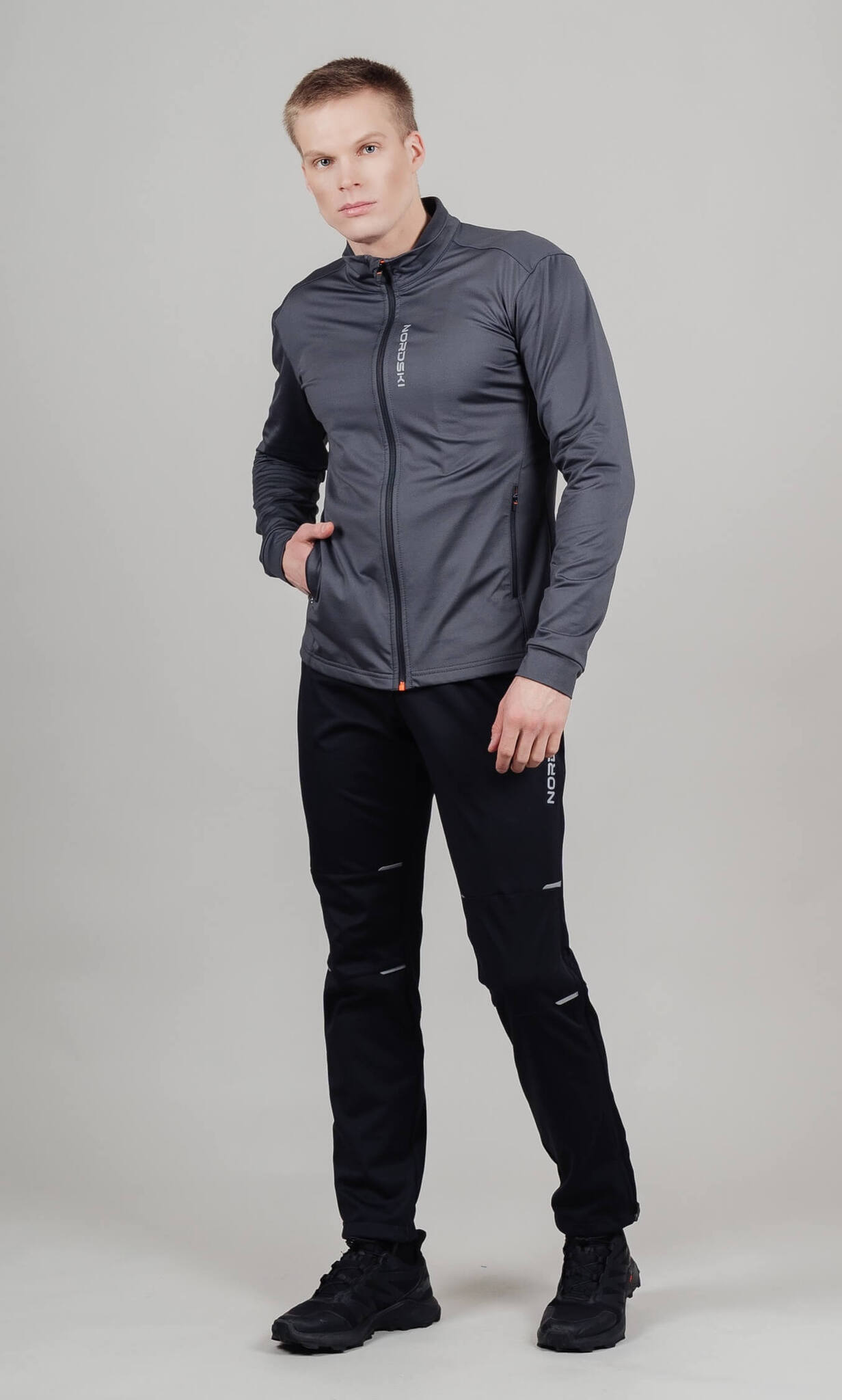 Мужская толстовка Nordski Layer графит - 6