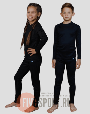 Nordski Kids-Junior Warm комплект термобелья детский black