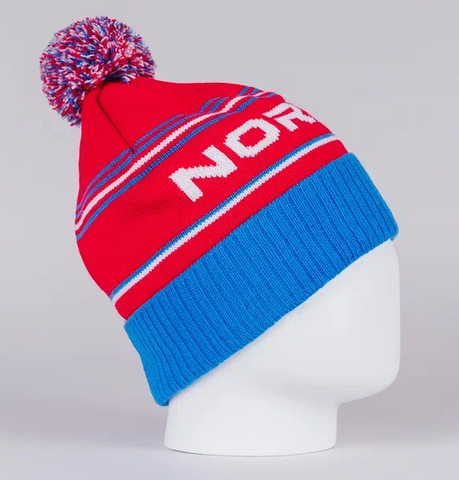 Теплая шапка Nordski Stripe RUS blue