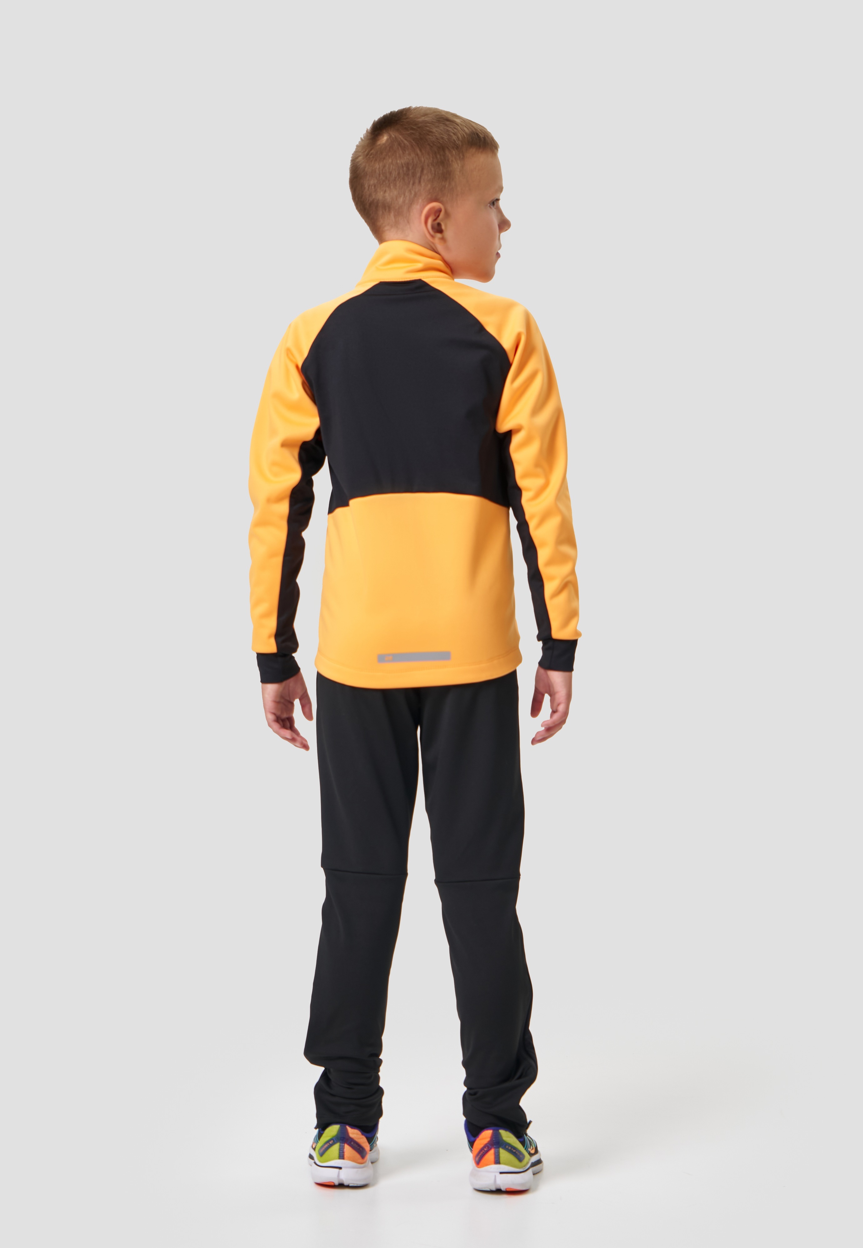 Детский лыжный разминочный костюм Nordski Jr Core orange-black - 3