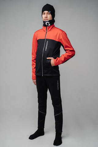Nordski Jr Active лыжный костюм детский красный-черный