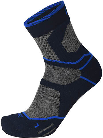 Спортивные носки средней высоты Mico Extra Dry Trek синие-серые