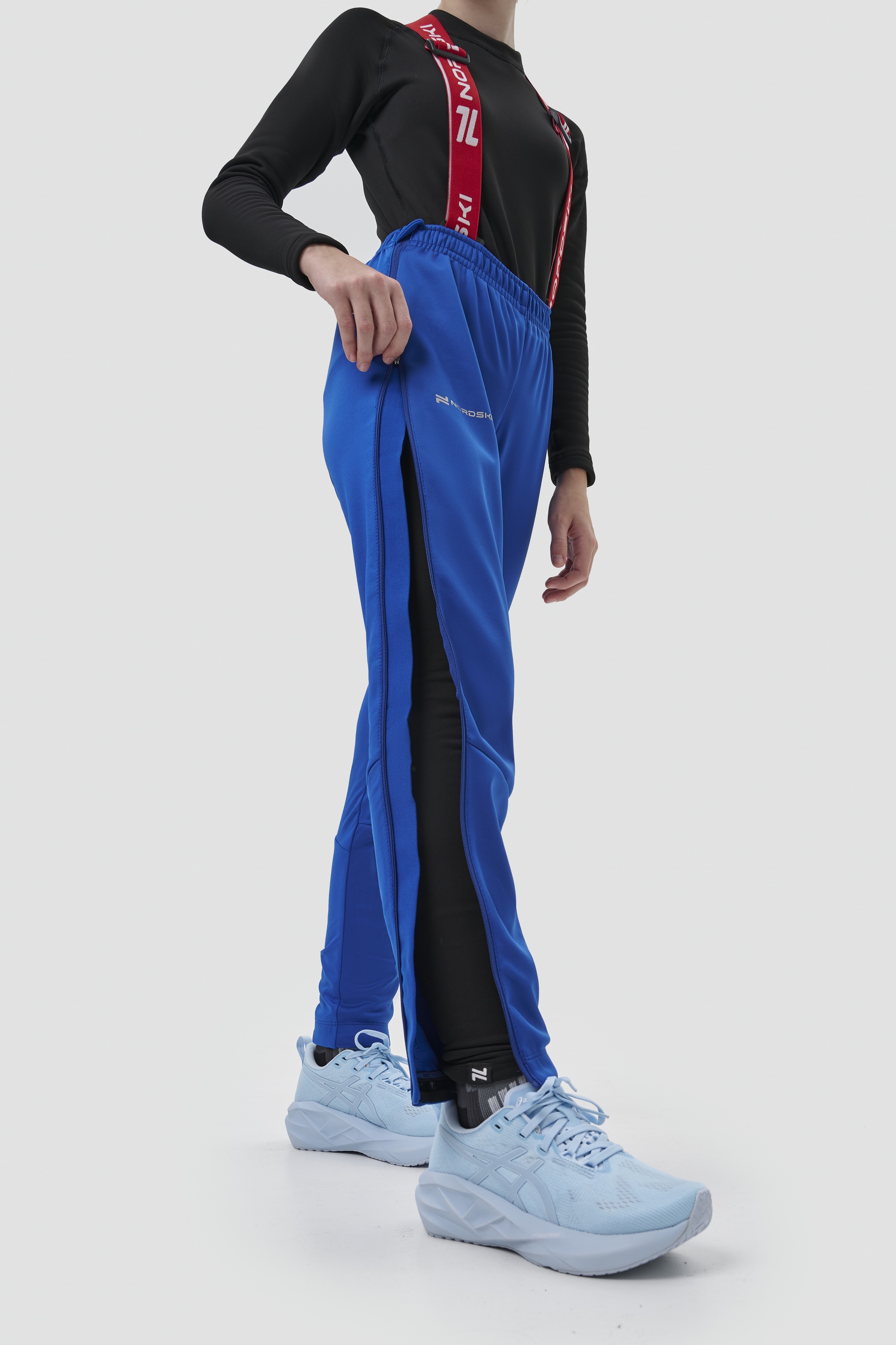 Детский тренировочный лыжный костюм Nordski Jr. Advance true blue-lime - 16