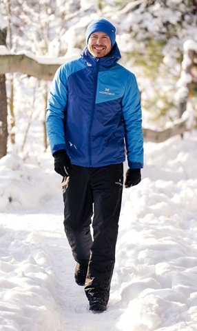 Теплый лыжный костюм мужской Nordski Premium Sport true blue